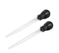 Mikikit Aquarium Fish Cleaner Practical Aquarium Waste Remover Tool Manual Pipette 2pcs 50ml with High Transparency and Water Changing Function for Fish