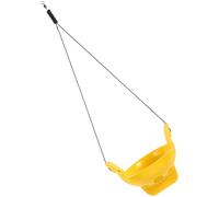 Mikikit Aquatic Frog Habitat Terrarium with Yellow Platform Multifunctional Amphibian Resting Bowl Suitable for Toads Frogs Larvae and Small Aquatic Pets