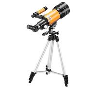 Mikikit Astronomical Telescope for Space Star Observation Portable Tripod Adjustable for Moon Watching and Outdoor Stargazing