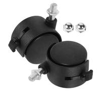Mikikit Baby Chair Replacement Wheels with Brake and Nuts Plastic Casters for Baby Bath Seat Accessories Safe Caster Replacements Universal 4pcs Set for Bathroom Stools