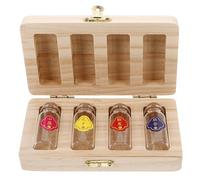 Mikikit Baby Keepsake Storage Box to Preserve Baby's First Haircut with Large Capacity for Newborns Umbilical Cord and Elegant Wood and Glass Design, Versatile Storage Solution