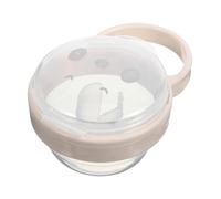 Mikikit Baby Pacifier Box and Portable Pacifier Holder for Babies Dustproof Cover Lightweight Hook for Hygiene Storage and On-The-go Use Panda Design