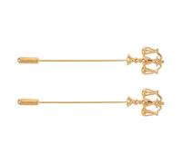 Mikikit Balance Scale Brooch 2Pcs Metal Lapel Pins Golden Justice Symbol for Men Women Formal Jacket Accessories Holiday