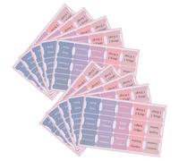 Mikikit Bible Index Tabs Small Adhesive Labels for Bible Pages 10 Sheets Sunset Glow Color 200x127mm