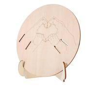 Mikikit Birth Announcement Plaque Wooden Baby Announcement Sign with Engraved Design, Lightweight Wood Board for Newborn Welcome Sign, for Baby Shower Decor and Maternity Ward