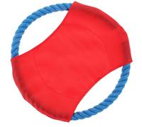 Mikikit Bite-resistant Soft Pet Flying Disc for Dog Training, Sturdy Throwing for Golden Retriever, Samoyed, Husky - Random Color and Pattern, Outdoor Activity Random Color