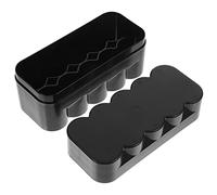 Mikikit Black 120 Film Storage Box 10-rolls Capacity Portable Hard Plastic Case Large Capacity Film Supplies Container for Home Supplies