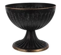 Mikikit Black Iron Shatterresistant Vintage Urn Planter for Wedding