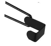 Mikikit Black Iron Wall Mounted Toilet Paper Holder Space Saving Hanging Tissue Rack for Bathroom and Kitchen Construction Versatile Use for Home Hotel and Public Facilities