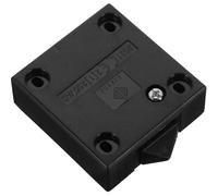 Mikikit Black Plastic Door Switch for Wardrobe and File Cabinet, Flame-retardant Material with Auto Reset Function, Easy to Install Control Switch Suitable for Lighting and Alarm