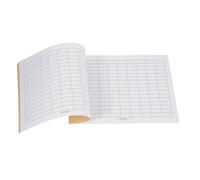 Mikikit Blank Accounting Ledger Book for Inventory Tracking and Small Business Expense Management, Grid-Lined Financial Record Journal for Office, Warehouse, and Home Use