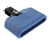 Mikikit Blue Cow Bell Drum Accessory for Multiple Styles of Music, Lightweight Plastic and Metal Jam Block with Mounting Clamp and Mallet, Easy Installation and Portable Drumming Accessory