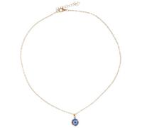 Mikikit Blue Evil Eye Necklace Amulet Pendant in Alloy with Turkish Style, Unique Appearance, Bringing Luck and Avoiding Bad Luck, for Indoor Space or Decorating Your Car