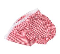 Mikikit Bread Basket Cover Reusable Cotton Cloth, Sourdough Proofing Banneton Liner with Red and White Check, 25Cm Diameter Small Size, Suitable for Homemade Bread Fermentation and Baking
