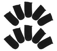 Mikikit Breathable Non Sweat Finger Sleeves Minimalist Stylish Design 10pcs Wear-resistant Cloth Material for Gaming Mobile Phone for Gamers and Mobile Phone Games