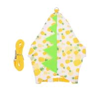 Mikikit Bunny Garment and Pulling Rope Set with Dinosaur Pattern, Small Pet Rabbit Apparel for Outdoor Fun and Daily Use, Soft Fabric for Comfort