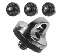 Mikikit Camera Strap Ring Hook Screws 4pcs with Knob-style Installation Zinc Alloy for Secure Strap Fixing for Enhanced Safety and Convenient Carrying, Classic Dark Grey Camera Accessory