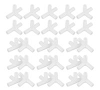 Mikikit Camping Tent Connector 30Pcs Plastic Corner Joint Fittings, 90-Degree 3D Four-Way Connectors Compatible Most Tent Models, Suitable for Outdoor Party and DIY Canopy Setup