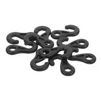 Mikikit Camping Tent Rope Hooks 10pcs Portable Figure-9 Plastic Connectors for Outdoor Tent Stability and Windproof Shelter