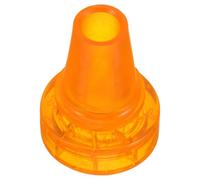 Mikikit Cane Tips Replacement to Reduce Wear and Tear Plastic Orange Easy to Install and Replace, Sturdy Crutch Feet Caps for Walking Sticks and Crutches for Daily Use