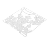 Mikikit Carbon Steel Metal Cutting Die and Developing Imagination and Practical Ability Silver Die Cut Mold with Plentiful Styles for Card Making and Crafts for Birthday Cards