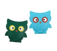 Mikikit Cartoon Baby Wipes Lid Cover Set, Reusable Portable Wet Tissue Caps for Newborns, Blue and Green Soft Plastic Wipe Accessories for Travel and Home Use
