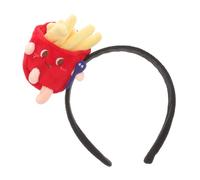 Mikikit Cartoon French Fries Headband for Adults Accessory with Unique Chip Shape Design for Parties Festivals and Creative Outfits Durable and Eye Catching