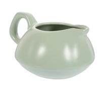 Mikikit Ceramic Gravy Sauce Boat with Handle Large Capacity Green Sauce Pitcher Versatile and Elegant Minimalist Condiment Bowl for Dining
