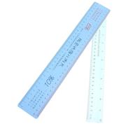 Mikikit Ceramic Measuring Shrinkage Scale Plastic Ruler Flexible 2pcs Tool, Pottery Tool for Pottery Enthusiasts, Office and On-the-go Use