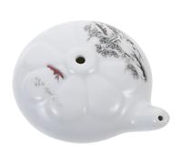 Mikikit Ceramic Multi-functional Design Water Dropper Ink Container and Mini Size, Practical Ink Droplet White Colour for and Chinese Paintings