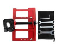 Mikikit Chainsaw Attachment Mini Vertical Chainsaw Mill Lumber Cutting Guide Rack, Alloy Steel, Red, Vertical Cutting, Portable, for Carpenters and Woodworkers