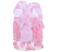 Mikikit Charming Pink Lace Bowknot Tutu Dress for Dogs and Cats Dog Skirt for Outdoor Activities Special Occasions and Photo Shoots