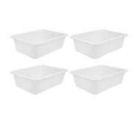 Mikikit Chemical Reagent Tray 4Pcs Plastic Storage Organizer for Laboratory Research and Classroom Experimental Settings