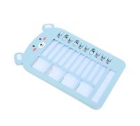 Mikikit Chores Chart Blue with Reward Punch Cards Visual Schedule and Daily Checklist for Self Discipline Punch Card Board with Interchangeable Motivational Routine Planner for Boys