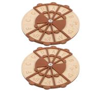 Mikikit Circle of Fifths Music Learning Tool Chord Wheel Wooden 2pcs for Mastering Chord Progressions and Improvisation Enhancement for Guitar and Piano for Advanced Students and Music
