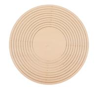 Mikikit Clay Cutting Wooden Concentric Geometric Rail Set for Pottery and Ceramic Modeling, DIY Clay Carving Craft Supplies for Artists and Hobbyists