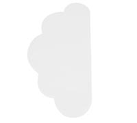 Mikikit Cloud-Shaped Self-Adhesive Whiteboard Sticker, Writable Dry Erase Decal for Wall, Removable Reusable Whiteboard Sheet for Home, Office, Party Planning, Small Size, White