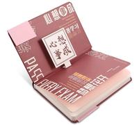 Mikikit Colorful Hardcover Funny Notepad Planner Journal Small Portable Memo Pad Household Organizer Schedule Notebook for Students Office Use