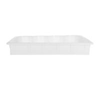 Mikikit Concrete Paving Mould for DIY Fence Walkway Project with User-Friendly Operation and Cleaning, Sturdy White Pp Material for Patio and Driveways
