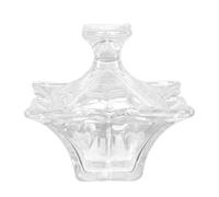 Mikikit Convenient Glass Nail Art Cup with Lid for Liquid Storage Featuring Thick Bottom Design and Beautiful Decoration, for Manicure Beginners and Nail Art Enthusiasts