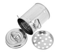 Mikikit Cool Ashtray with Lid Small Trash Can with Lid Made of Galvanized Iron, Vintage Bucket Style Multi-purpose Ashtray with Large Capacity for Desktop and Bedside Use