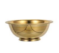 Mikikit Copper Offering Bowl 5.51 Inch Small Water Chalice for Yoga Meditation Rituals Brass Altar Use Decorative Vessel