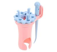 Mikikit Creative Double-Head Plastic Knitting Device for DIY Rope Weaving, Thread Knitter Tool with Replaceable Heads, ’s Craft Weaving Accessory Set