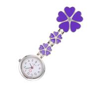 Mikikit Creative Five-Heart Shape Nurse Watch with Hanging Decorative Feature, Zinc Alloy Mini Pocket Watch Round Dial, Unique Design Gift for Festival