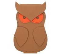Mikikit Creative Owl-Shaped Guitar Pick Holder Made of Pu Material, Portable and Sturdy Pick Organizer for Guitarists Suitable for Daily Practice and Gigs with Classic Timeless Finish