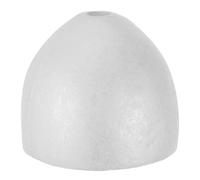 Mikikit Creative White Foam Cake Dummy Model for Cake Design Practice and Display Prop Lightweight Princess Dress Shape and Showcases 8 Inch