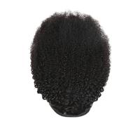 Mikikit Curly Ponytail Hair Extension Drawstring Black Hairpiece with Good Texture and Easy to Store, Suitable for Face Shape and Most Skin Tones
