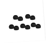 Mikikit Cx300 for Headphones Sturdy 10pcs Soundproof Black Ear Cushions Replacement Silicone Material Suitable for Daily Use