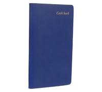 Mikikit Daily Budget Planner Notebook A6 Blue Pu Cover Cash Envelope Tracker Practical Budget Recording Notepad for Household and Business Financial Accounting