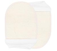 Mikikit Dead Skin Remover Body Scrub Gloves with Strong Decontamination Ability and Rich Foam Production Loofah Exfoliating Glove Mitts 2 Pcs for Bath and Shower for Men and Women